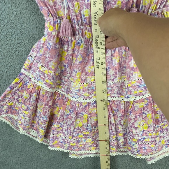 LoveShackFancy Liv Dress Womens size XS Mini Ruffle‎ Tiered Floral Ditsy Summer - Picture 9 of 11